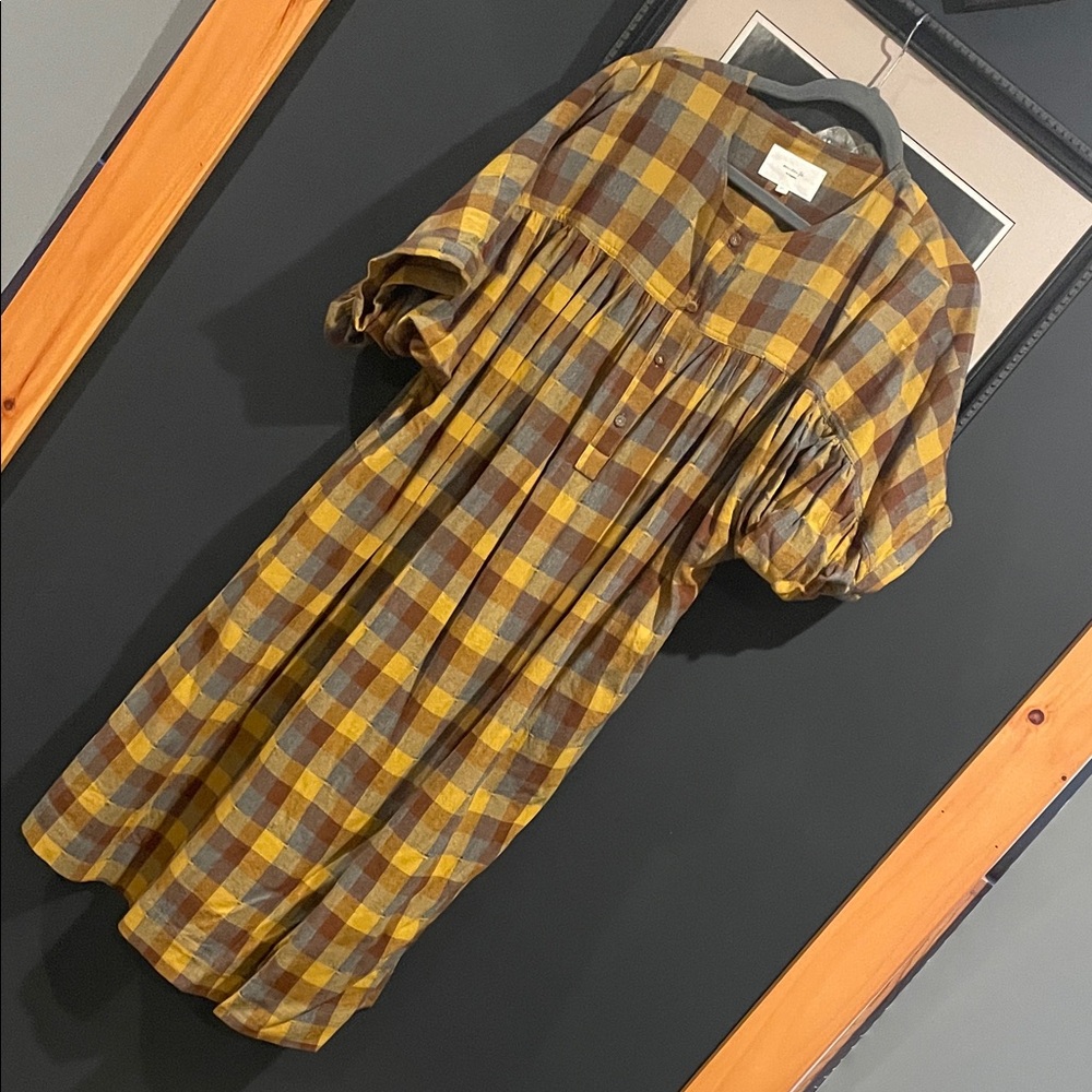 Plaid Checkered Dress - Easy Summer Breezy M/L